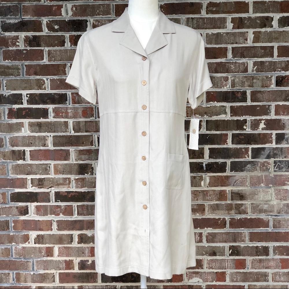 NWT 100% Silk Uniform Dress Sz Medium